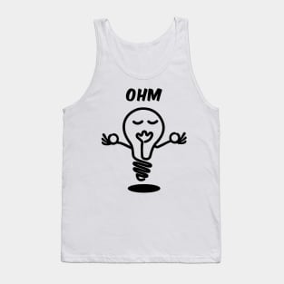 Funny yoga T-shirt - Ohm, the road to Enlightenment Tank Top